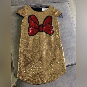 Disney Girls Minnie Mouse Sequin Dress Size 5/6